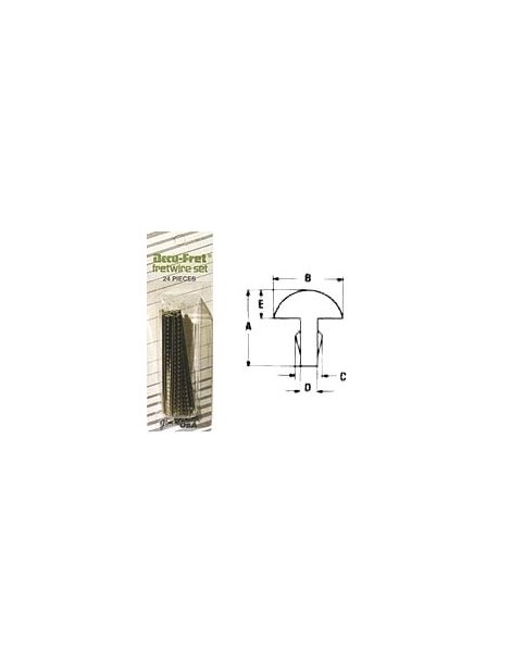 TRASTES GUITARRA DUNLOP CORTADOS JUEGO DE 24 6270 TIPO ELÉCTRICA