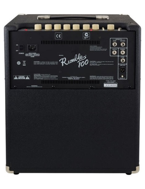 AMPLIFICADOR BAJO FENDER RUMBLE 100 V3 230V 100W 2370406900