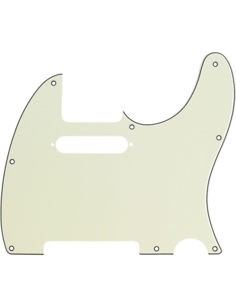 GOLPEADOR ELÉCTRICA FENDER ORIGINAL TELECASTER 8-ORIFICIOS MOUNT MULTI-PLY MINT GREEN 3 CAPAS MINT G-NEGRO-MINT G 992154000