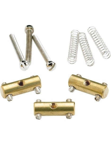 SELLETA CROMADA FENDER PARA EL PUENTE MODELO TELECASTER SET DE 3 990843000