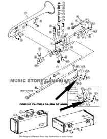 CORCHO PARA VÁLVULA DE SALIDA DE AGUA TR, CR, FH YAMAHA A0141180