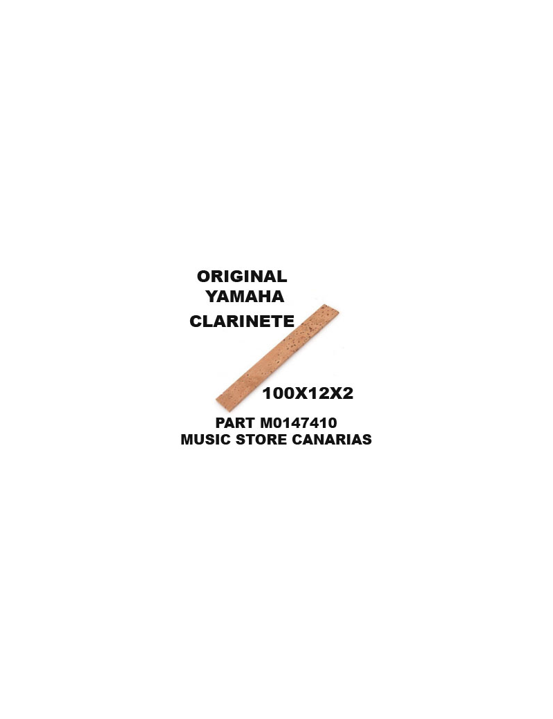 CORCHO DE UNIÓN INFERIOR A CAMPANA DE CLARINETE YAMAHA 100X12X2 M0147410