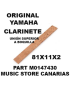 CORCHO DE UNIÓN SUPERIOR A BOQUILLA (L) CLARINTE YAMAHA 81X11X2 M0147430