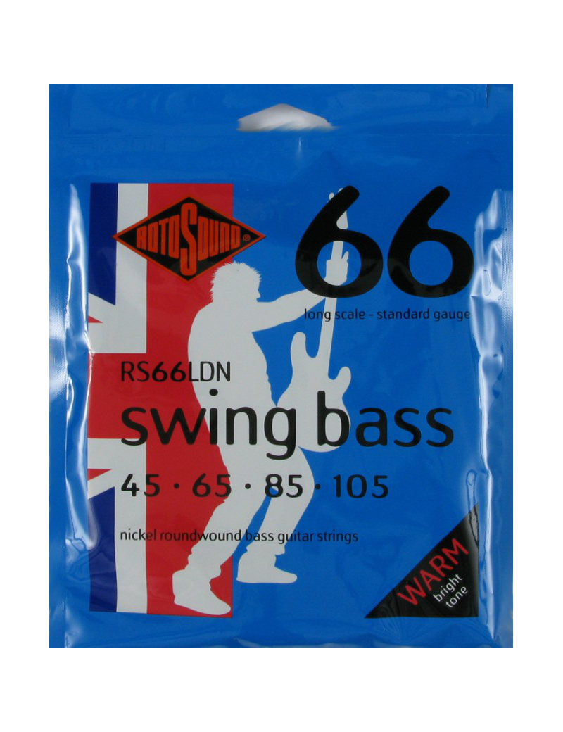 CUERDA BAJO ELÉCTRICO ROTOSOUND RS66LDN 45-105 BASS SWING NICKEL JUEGO