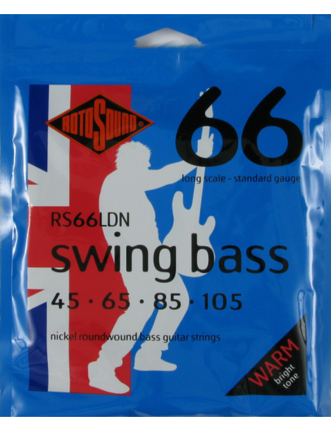CUERDA BAJO ELÉCTRICO ROTOSOUND RS66LDN 45-105 BASS SWING NICKEL JUEGO