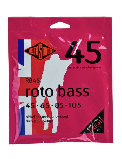 CUERDA BAJO ELÉCTRICO ROTOSOUND RB45 45-105 E- BASS NICKEL JUEGO