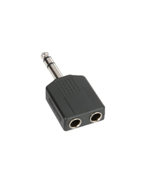 ADAPTADOR JACK M 6,3 ST - 2 JACK M ST POR 6,3 UNIDAD
