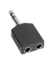 ADAPTADOR JACK M 6,3 ST - 2 JACK M ST POR 6,3 UNIDAD