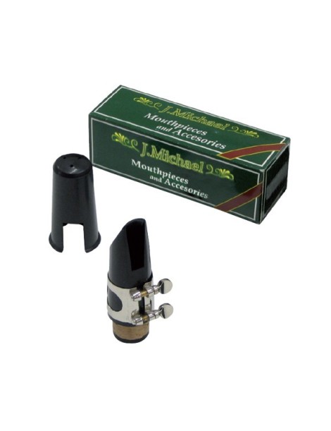 BOQUILLA CLARINETE J.MICHAEL MCL701S COMPLETA CON CAÑA ABRAZADERA PLATEADA Y TAPA