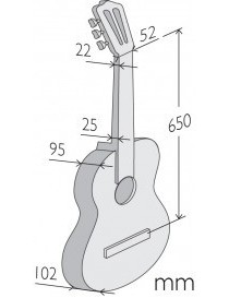 GUITARRA CLÁSICA ALHAMBRA 4/4 Z NATURE OPEN PORE 7800