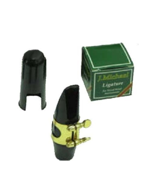 BOQUILLA SAXO ALTO J.MICHAEL MAL301S COMPLETA CON CAÑA ABRAZADERA DORADA Y TAPA