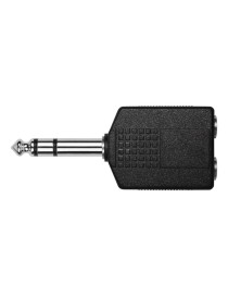 ADAPTADOR JACK M 6,3 ST - 2 JACK M ST POR 6,3 UNIDAD