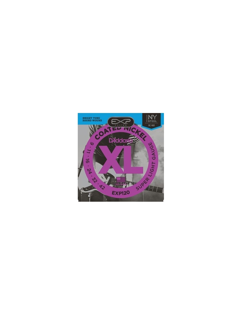 CUERDA ELÉCTRICA D'ADDARIO EXP-120 9-42 SUPER LIGHT JUEGO