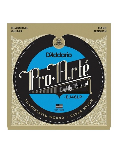 CUERDA CLÁSICA D'ADDARIO EJ-46LP PRO ARTE TENSIÓN FUERTE JUEGO