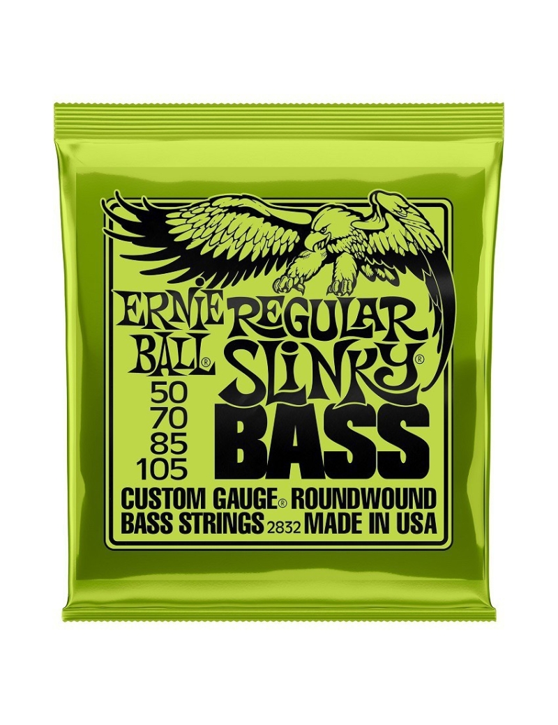 CUERDA BAJO ELÉCTRICO ERNIE BALL 2832 50-105 SLINKY ENTORCHADO REDONDO REGULAR JUEGO