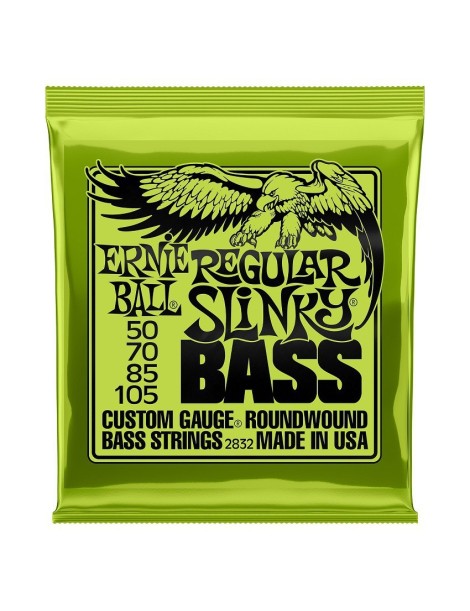 CUERDA BAJO ELÉCTRICO ERNIE BALL 2832 50-105 SLINKY ENTORCHADO REDONDO REGULAR JUEGO