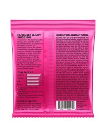 CUERDA ELÉCTRICA ERNIE BALL 2223 9-42 SLINKY NICKEL ENTORCHADA SUPER PINK JUEGO