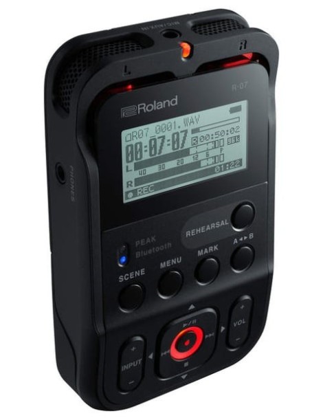 GRABADOR PORTABLE DIGITAL ROLAND R-07BK