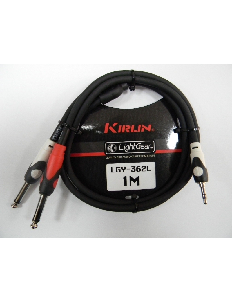 CABLE MINI JACK M ESTEREO - 2 JACK M 1 METROS KIRLIN
