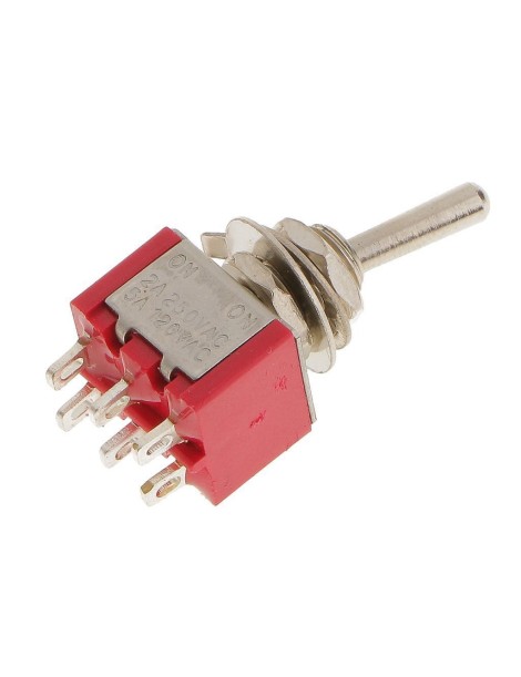 CONMUTADOR INTERRUPTOR ON OF ON 6 PATAS 2 POLOS CONMUTADOR INTERRUPTOR ON OF ON 6 PATAS 2 POLOS