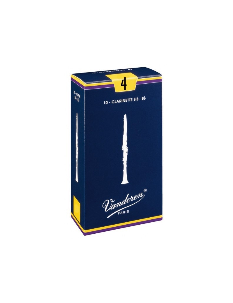 CAÑA CLARINETE VANDOREN 10 UNIDADES Nº 4 SIb
