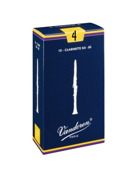CAÑA CLARINETE VANDOREN 10 UNIDADES Nº 4 SIb CAÑA CLARINETE VANDOREN 10 UNIDADES Nº 4 SIb