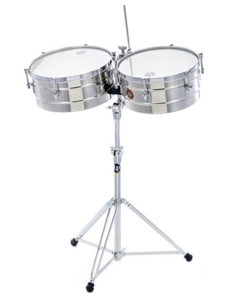TIMBALES LP TITO PUENTE 14" + 15" LP-257-S ACERO IENOX LP818.514