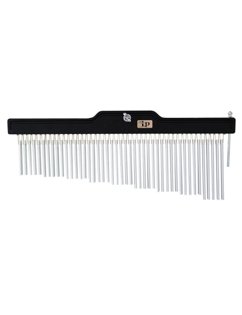 CORTINA LP-625 CONCERT CHIMES ALUMINIO DOBLE HILERA 72 BARRAS 3,8",MARCO MADERA.