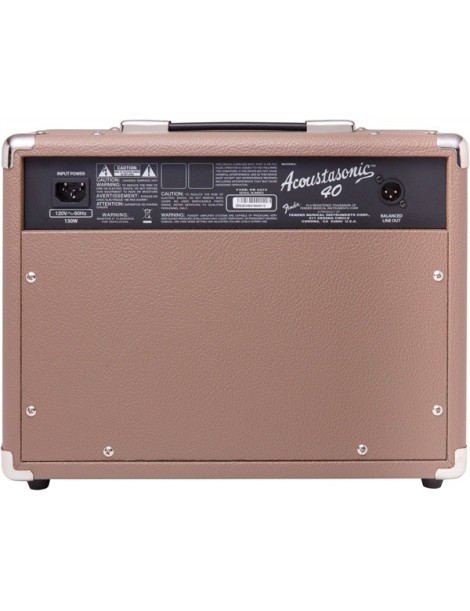 AMPLIFICADOR GUITARRA ACÚSTICA FENDER ACOUSTASONIC 40W 230V Brown and Wheat 2314206000 AMPLIFICADOR GUITARRA ACÚSTICA FENDER ACOUSTASONIC 40W 230V Brown and Wheat 2314206000