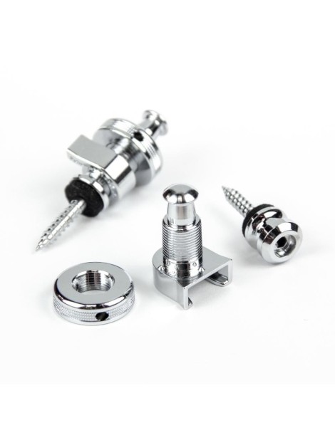POMOS P/CORREAS SCHALLER, TORNILLOS DE SEGURIDAD CROMADO PAR