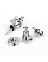 POMOS P/CORREAS SCHALLER, TORNILLOS DE SEGURIDAD CROMADO PAR