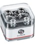 POMOS P/CORREAS SCHALLER, TORNILLOS DE SEGURIDAD CROMADO PAR