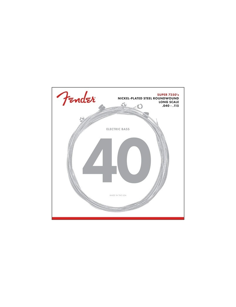 CUERDA BAJO ELÉCTRICO FENDER 7250-5L 40-115 5 CUERDAS NICKEL PLATED STEEL JUEGO 0737250453