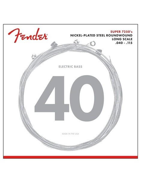 CUERDA BAJO ELÉCTRICO FENDER 7250-5L 40-115 5 CUERDAS NICKEL PLATED STEEL JUEGO 0737250453