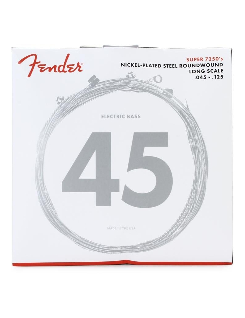 CUERDA BAJO ELÉCTRICO FENDER 72505M 45-125 5 CUERDAS NICKEL PLATED STEEL JUEGO 737250456