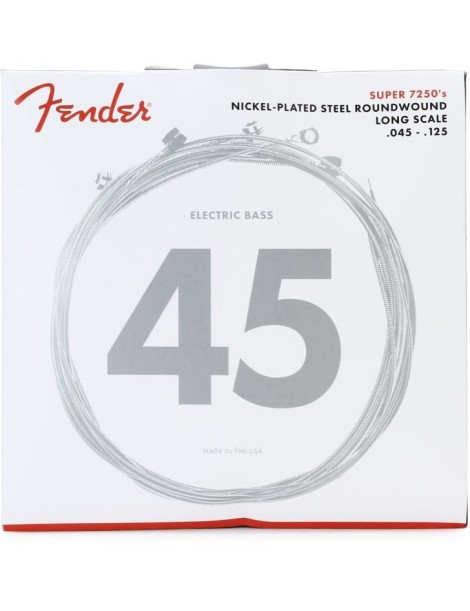 CUERDA BAJO ELÉCTRICO FENDER 72505M 45-125 5 CUERDAS NICKEL PLATED STEEL JUEGO 737250456