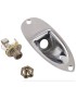 FICHA JACK H CHASIS CON PLACA DE MONTAJE FENDER PARA STRATOCASTER CROMADA 0997206000