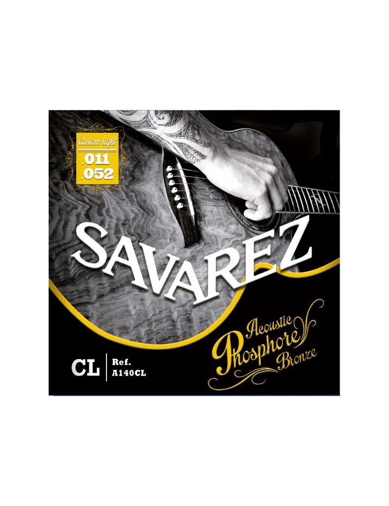 CUERDA ACÚSTICA SAVAREZ A140CL11-52 PHOSPHOR BRONZE CUSTOM LIGHT JUEGO