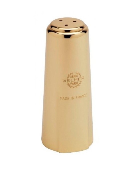 ABRAZADERA SAXO ALTO + BOQUILLERO SELMER METAL DORADA