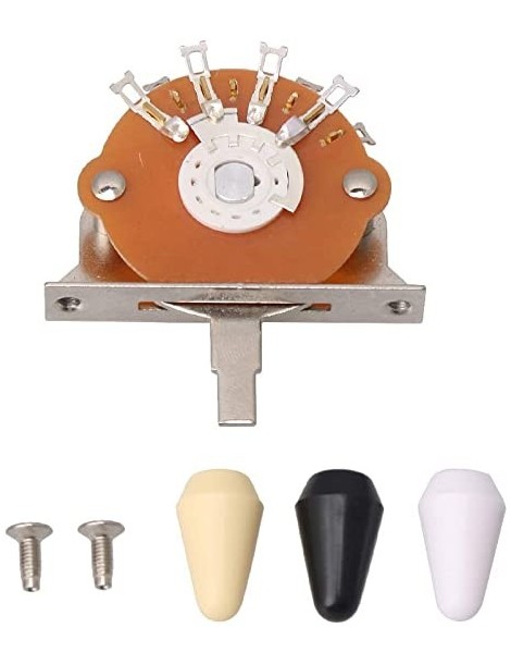 CAMBIO PASTILLA CONMUTADOR 5 POSICIONES TELE / STRAT CON EMBELLECEDOR NEGRO / BLANCO / CREMA CAMBIO PASTILLA CONMUTADOR 5 POSICIONES TELE / STRAT CON EMBELLECEDOR NEGRO / BLANCO / CREMA
