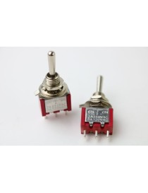 Interruptor On-Off-On Rojo