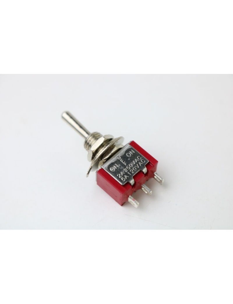 Interruptor On-Off-On Rojo