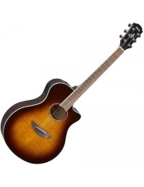 GUITARRA ACÚSTICA YAMAHA 4/4 RECORTADA APX600FMTBS FLAME MAPLE TABACCO SUNBURST CON PREVIO