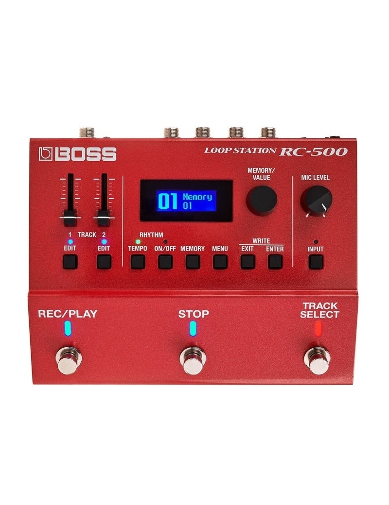 PEDALERA BOSS RC-500 LOOP STATION AVANZADO CON 2 PISTAS DE GRABACIÓN DE LOOP