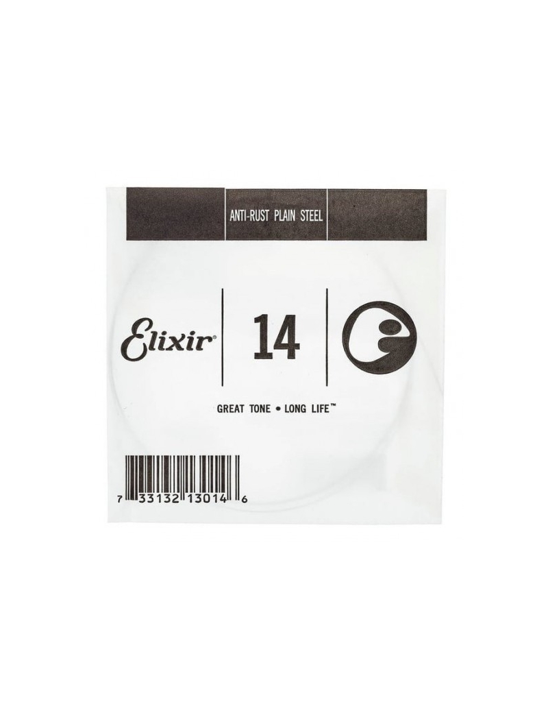 CUERDA ELÉCTRICA ELIXIR 014 PLANA STEEL SUELTA