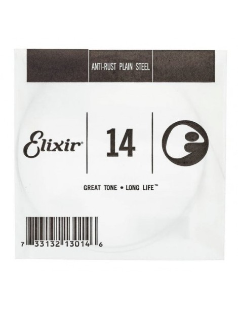 CUERDA ELÉCTRICA ELIXIR 014 PLANA STEEL SUELTA