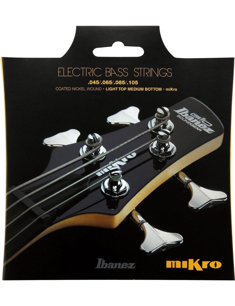 CUERDA BAJO ELÉCTRICO IBANEZ IEBS4CMK 45-105 NIQUEL RECUBIERO JUEGO ESCALA CORTA