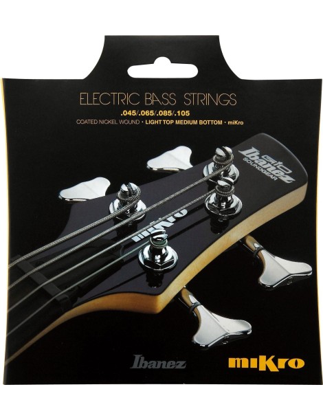 CUERDA BAJO ELÉCTRICO IBANEZ IEBS4CMK 45-105 NIQUEL RECUBIERO JUEGO ESCALA CORTA CUERDA BAJO ELÉCTRICO IBANEZ IEBS4CMK 45-105 NIQUEL RECUBIERO JUEGO ESCALA CORTA