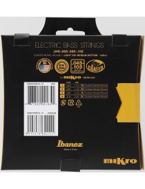 CUERDA BAJO ELÉCTRICO IBANEZ IEBS4CMK 45-105 NIQUEL RECUBIERO JUEGO ESCALA CORTA