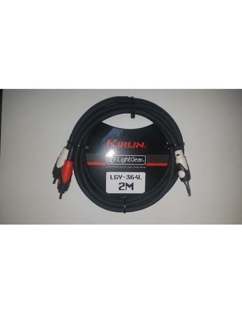 CABLE MINI JACK M ESTEREO - 2 RCA M 2 METROS KIRLIN